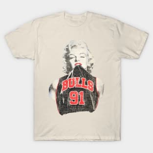 Retro - Marilyn Monroe Chicago Dennis Rodman T-Shirt